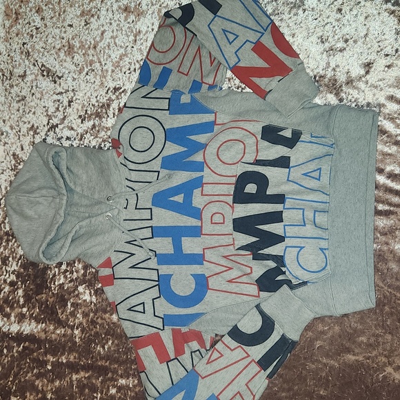 NWOT Champion Reverse Weave Monogram Logo Hoodie - Picture 1 of 5